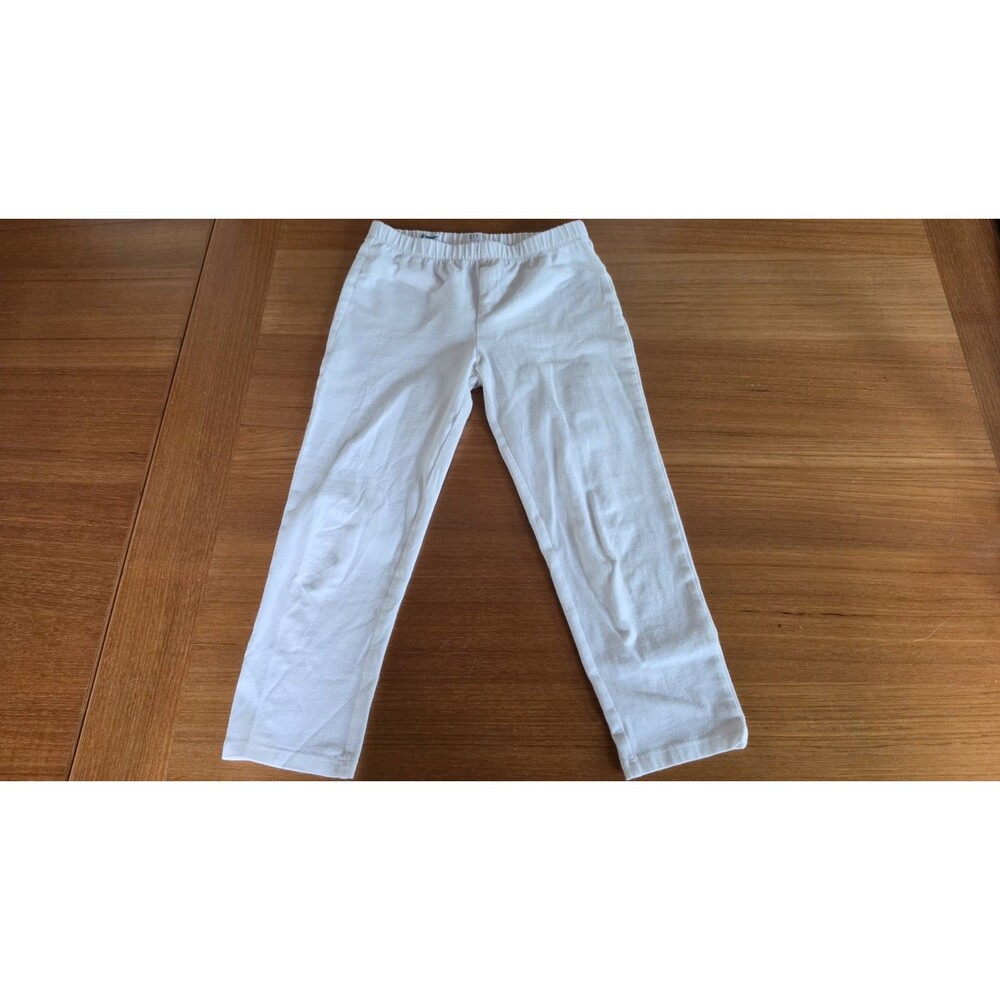 Gap Kids Girl's White Pedal Pushers Leggings Size M (8-9) READ Description